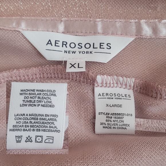 Aerosoles Pale Mauve Fairycore‎ Coquette Princess Shimmery Shorts Pajama Set NWT - Picture 5 of 12